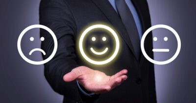 Fidelização de clientes cliente feliz