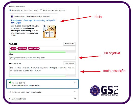 Que estar presente no digital hoje em dia é de suma importância, aposto que você já está cansado de saber! Porém, é necessário utilizar as estratégias corretas para se ter um bom resultado no marketing digital, e o SEO é uma delas. No texto de hoje você entenderá de uma vez por todas o que é SEO, para que serve e sua importância no ambiente digital! Seo: o que é? Quando se fala no assunto, é bem comum que a primeira coisa que se venha à cabeça seja "SEO: o que é isso?” Se você quer saber o que é SEO, a palavra significa Search Engine Optimization. Traduzindo: otimização para mecanismos de busca - um conjunto de técnicas de otimização para sites e blogs que vão informar aos mecanismos de busca sobre o que você está falando, e tem como objetivo posicionar o site, blog ou páginas específicas entre os primeiros resultados de busca. Ter uma forte presença digital é obrigação das marcas hoje em dia, sendo primordial o blog como parte da estratégia para sua empresa vender mais. Entretanto, não basta sair escrevendo desenfreadamente sem utilizar nenhuma estratégia! A concorrência é grande, e se você quer se tornar autoridade no assunto e que seu conteúdo apareça nas primeiras posições de busca do Google ou de outros buscadores, utilizar o SEO - corretamente - é de suma importância. Técnicas de seo Para que a utilização do SEO seja feita de maneira eficaz, existem algumas técnicas que devem ser levadas em conta, como a estrutura do site e a produção de conteúdo. Estrutura do site Antes de começar a produzir conteúdo, é preciso estruturar o seu site. Aqui vão algumas dicas: A url do site ou da página deve ser simples e de fácil compreensão; A estrutura do site deve ser dividida em h1, h2 e h3: isso nada mais é do que adicionar títulos (h1) e subtítulos (h2 e h3) ao texto, tornando a leitura mais dinâmica; Entenda a “saúde” do seu site: quanto tempo sua página demora para carregar? O seu site é responsivo, ou seja, ele abre na versão mobile ou apenas no desktop? Evite ter 404 erros em seu site (links quebrados). Conteúdo Com a estrutura correta, é hora de começar a produzir conteúdo. Porém, algumas boas práticas são necessárias: Entenda como funciona Inbound Marketing e suas etapas; Pesquise palavras-chaves relevantes para sua estratégia; Produza um conteúdo relevante e útil para seu público-alvo; Faça um título chamativo e não esqueça de inserir a palavra-chave principal nele; Utilize linkagens internas para outros textos em seu site; Algumas ferramentas de performance seo, como o SEMrush e o Google Analytics, são bastante utilizadas e podem te ajudar nesse processo. Ou seja: não dá para sair escrevendo qualquer coisa! Produzir conteúdo é coisa séria e, pautado nas estratégias corretas, oferecerá um excelente retorno a sua marca. Seo: para que serve? Toda vez que alguém faz uma pesquisa, os sites de buscas irão rankear os resultados e de acordo com o seu algoritmo os melhores resultados terão as primeiras colocações de acordo com a intenção de busca de cada usuário. E é para isso que serve o SEO. Existem muitos fatores que vão favorecer o rankeamento do seu site ou blog, divididos em on page e off page. Seo on page: o que é Como o nome já diz, os fatores on page estão presentes na própria página ou blog. Dentre eles, temos alguns principais: Conteúdo de qualidade; Título com a palavra-chave principal; Meta descrição; Heading tags; Imagens; URLs; Utilizados corretamente, ajudarão você a organizar sua página, oferecer uma boa experiência de navegação ao usuário, além de rankear seu conteúdo. Seo off page: o que é Já o SEO off page é exatamente ao contrário - ao invés de estarem dentro da página ou blog, estão fora. Ou seja, são links do seu site, colocados em outra página na web. Um exemplo de utilização é a colocação de links em suas redes sociais, direcionando as pessoas para seu site. Seo: como utilizar no seu negócio Muitas pessoas querem saber o que é seo e como usar no seu negócio. Antes de mais nada, vale lembrar que o retorno com o uso das estratégias de SEO não acontece imediatamente. É algo que deve ser trabalhado a longo prazo, construindo a autoridade da marca. Porém, uma vez estabelecida, trará bons resultados para a empresa. Definido o objetivo que você quer atingir com a utilização do SEO - por exemplo: gerar mais leads ou até mesmo se tornar uma autoridade no assunto - e definida sua persona, chegou a hora de colocar a mão na massa. Com a ajuda de algumas ferramentas, como o Google Analytics e o Google Search Console, você consegue entender melhor o seu site, quais são as páginas mais visitadas, quais canais geram mais engajamento e montar estratégias de SEO on page e off page. Toda essa pesquisa tornará mais fácil e assertiva a produção de conteúdo, focando exatamente na necessidade do cliente. O que é seo: blog Para saber o que é um texto seo, e ter sucesso no marketing de conteúdo, é importante entender alguns fatores, como a busca de palavras-chave. As palavras-chave são as dúvidas que escrevemos nos sites de busca. Para chegar a esse conteúdo que você está lendo, por exemplo, é provável que muitas pessoas tenham procurado “o que é seo” no Google. Com elas, você entende o que as pessoas querem saber sobre determinado assunto, quais são suas principais dúvidas e dores a serem solucionadas, e dessa forma pode escrever conteúdos que respondam essas dúvidas e possam solucionar problemas. O que é seo: site Além do uso das palavras-chave, outros estratégias de SEO também são valiosas para a otimização de sites: É necessário ter um volume de postagem adequado (não vale postar um texto a cada três meses); Escrever de forma clara, correta e sem cópias; A palavra-chave deve constar no Title Tag (título que fica na página de busca); A Meta Description, que fica abaixo do Title Tag, deve ser atraente e motivar a pessoa a clicar, também utilizando a palavra-chave principal; A URL da página deve ser fácil e direta; As imagens utilizadas devem sempre conter descrição - você pode acrescentá-las na aba texto alternativo; Faça uso de linkagem interna, sempre que possível e que fizer sentido. Assim, você aumenta o tempo de permanência do usuário no seu site. O que é seo: marketing Mas afinal, o que é o SEO no marketing digital? Bom, sabe quando você tem uma dúvida e já vai logo procurar no Google a resposta para aquela pergunta? A utilização do SEO é exatamente para isso: você precisa entregar a melhor resposta ao usuário, para que sua empresa rankeie nas primeiras posições. E isso vai muito além de um bom conteúdo: é necessário oferecer uma boa boa experiência ao usuário ao entrar em seu site (questões como carregamento da página, boa leitura, entre outros aspectos). E o melhor: se esse tráfego orgânico for bem trabalhado, ele pode gerar muitos leads e ótimas oportunidades de venda. Seo: importância no marketing digital Você já sabe o que é seo em marketing digital, mas se ainda não está convencido de sua importância, esse dado com certeza fará você pensar: Um estudo de Brian Dean, do Backlinko, relatou que apenas 0,78% dos usuários clicaram em algum link na segunda página de busca. Isso quer dizer que, se o seu site não aparecer nos primeiros links do ranking de buscas, dificilmente ele será acessado e, consequentemente, sua marca será esquecida. De nada adianta produzir conteúdo de qualidade, se você estiver falando sozinho, não é mesmo?! Por isso, é hora de começar a trabalhar as estratégias de SEO no seu site. Ah, e precisando de ajuda, conte conosco para te ajudar! Entre em contato hoje mesmo!