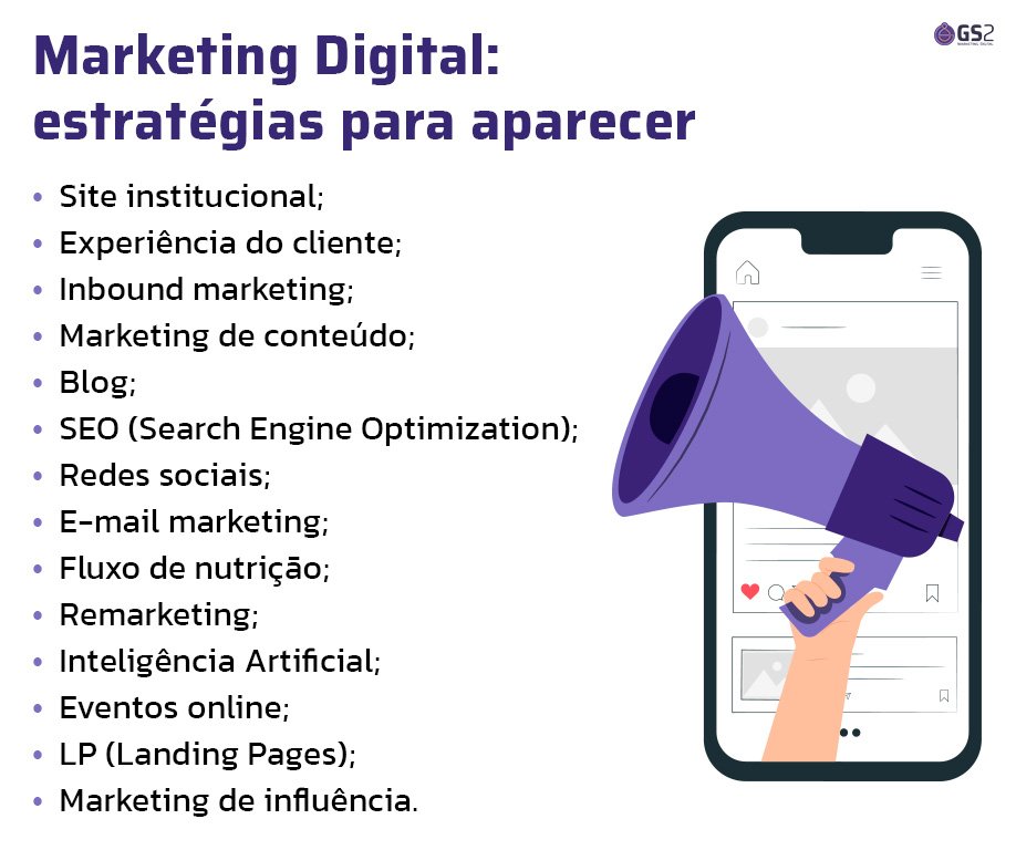 Deixe de ser invisível: estratégias para aparecer e impulsionar os resultados Marketing Digital: estratégias para aparecer
- Site institucional e experiência do usuário
- Jornada de compra
- Funil de vendas
- Conteúdo estratégico (inbound + SEO + blog)
- Automação de marketing e fluxos de nutrição
- Mensagens integradas (WhatsApp e chatbots)
- Inteligência artificial no marketing digital
- Redes sociais como canais de engajamento
- E-mail marketing e relacionamento com o cliente
- Remarketing e recuperação de oportunidades
- Landing pages que convertem
- Eventos online e autoridade de marca
- Marketing de influência