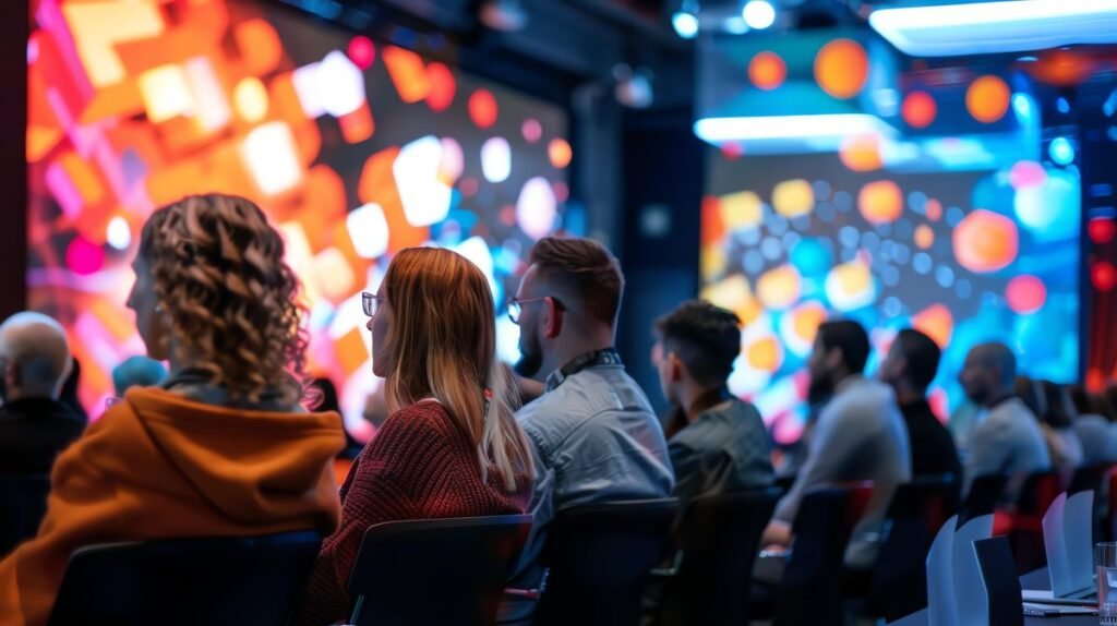 plateia em um eventos de marketing 2024