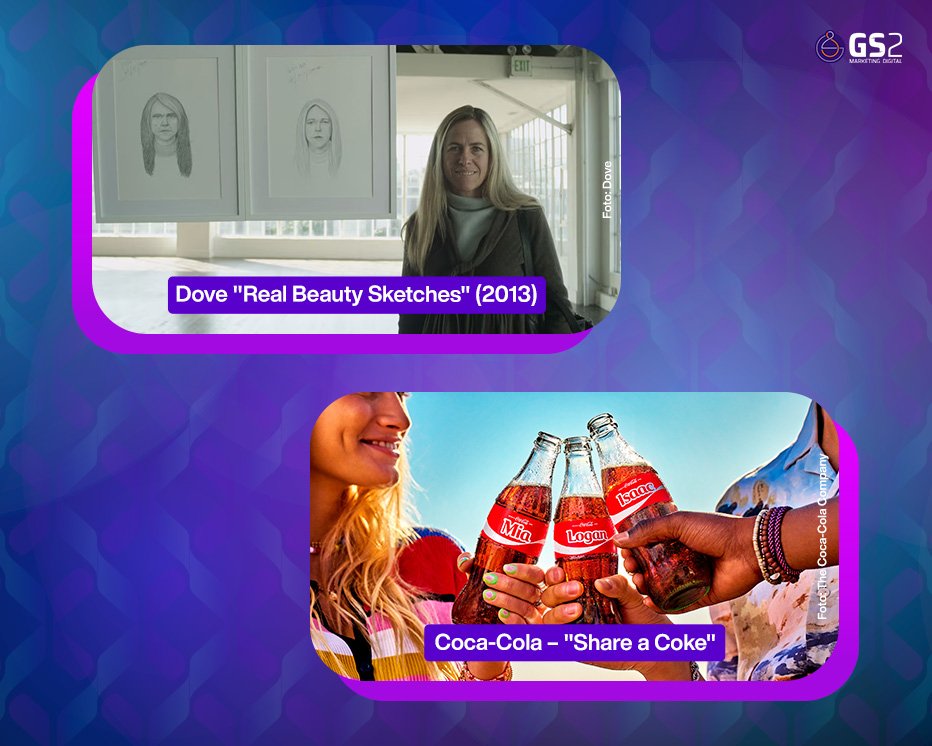 Dove – Real Beauty Sketches e Coca-Cola – Share a Coke.